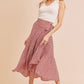 AEMI & Co. Flirty Printed Flare Cara Skirt