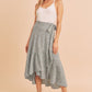 AEMI & Co. Flirty Printed Flare Cara Skirt