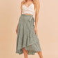 AEMI & Co. Flirty Printed Flare Cara Skirt