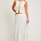 LE LIS Satin Bow Detail Sleeveless Sweater Top