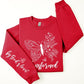 COLOR BEAR "Transformed" Faith Graphic Fleece Sweatshirt