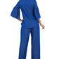 FASHION DENIM TWO PIECE PANTS SET