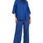 FASHION DENIM TWO PIECE PANTS SET