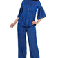 FASHION DENIM TWO PIECE PANTS SET