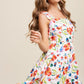 Listicle Women's Casual Flower Print Square Neck Tank Sundress