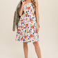 Listicle Women's Casual Flower Print Square Neck Tank Sundress