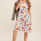 Listicle Women's Casual Flower Print Square Neck Tank Sundress