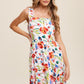 Listicle Women's Casual Flower Print Square Neck Tank Sundress