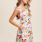Listicle Women's Casual Flower Print Square Neck Tank Sundress