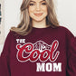 COLOR BEAR "The Cool Mom" Oversized Graphic Fleece Sweatshirts