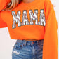 COLOR BEAR Baseball Mama Oversized Graphic Fleece Sweatshirts