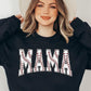 COLOR BEAR Baseball Mama Oversized Graphic Fleece Sweatshirts