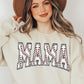 COLOR BEAR Baseball Mama Oversized Graphic Fleece Sweatshirts