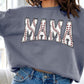 COLOR BEAR Baseball Mama Oversized Graphic Fleece Sweatshirts