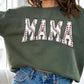 COLOR BEAR Baseball Mama Oversized Graphic Fleece Sweatshirts