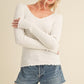AEMI & Co. Adalie- Slim-fit Knit Sweater