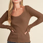 AEMI & Co. Adalie- Slim-fit Knit Sweater