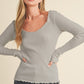 AEMI & Co. Adalie- Slim-fit Knit Sweater