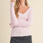 AEMI & Co. Adalie- Slim-fit Knit Sweater