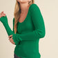 AEMI & Co. Adalie- Slim-fit Knit Sweater