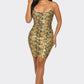 ATHINA Serpentine Glamour Bodycon Dress