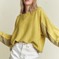 JADE JANE Plus-size Luxurious Knitted Sweater with Long Dolman Sleeves