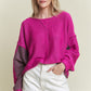 JADE JANE Plus-size Luxurious Knitted Sweater with Long Dolman Sleeves