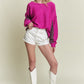 JADE JANE Plus-size Luxurious Knitted Sweater with Long Dolman Sleeves