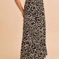 AEMI & Co. flare Abstract Print Skirt