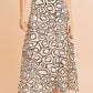 AEMI & Co. flare Abstract Print Skirt