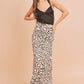 AEMI & Co. flare Abstract Print Skirt