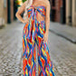 BY CLAUDE 2 Pieces Top Wrap & Wide-led Pants Set