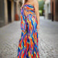 BY CLAUDE 2 Pieces Top Wrap & Wide-led Pants Set