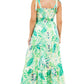 BY CLAUDE Floral Tied-Shoulders Casual Maxi Dress