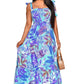 BY CLAUDE Floral Tied-Shoulders Casual Maxi Dress