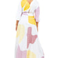 BY CLAUDE V-neckline Printed Maxi Dress
