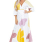 BY CLAUDE V-neckline Printed Maxi Dress