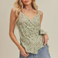 AEMI & Co. Sweet- heart Wrap Floral Top-Malorie Top