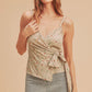 AEMI & Co. Sweet- heart Wrap Floral Top-Malorie Top