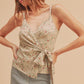 AEMI & Co. Sweet- heart Wrap Floral Top-Malorie Top