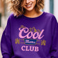 COLOR BEAR "The Cool Moms Club" Graphic Fleece Sweatshirts