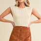 AEMI & Co. Taria Knit High Neck Sweater Tank