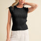 AEMI & Co. Taria Knit High Neck Sweater Tank