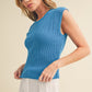 AEMI & Co. Taria Knit High Neck Sweater Tank