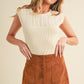 AEMI & Co. Taria Knit High Neck Sweater Tank