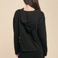 AEMI & Co. 2 Piece Cozy Hooded Long-sleeve Top with Mini Skirt Set - Daria Set