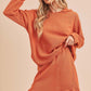 AEMI & Co. 2 Piece Cozy Hooded Long-sleeve Top with Mini Skirt Set - Daria Set