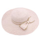 BELLA CHIC Scattered Sequin Bow Straw Sunhat