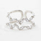 LOVODA Stone Double Layer Adjustable Ring