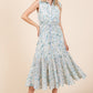Floral Eyelet Midi Sundress